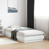 Bed Frame without Mattress White 90x190 cm Engineered Wood