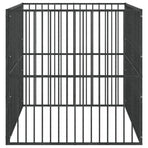 Dog Playpen 4 Panel Black Galvanised Steel