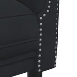 3 Piece Sofa Set Black Velvet - Close-Up Angle