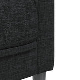 3 Piece Sofa Set Black Fabric