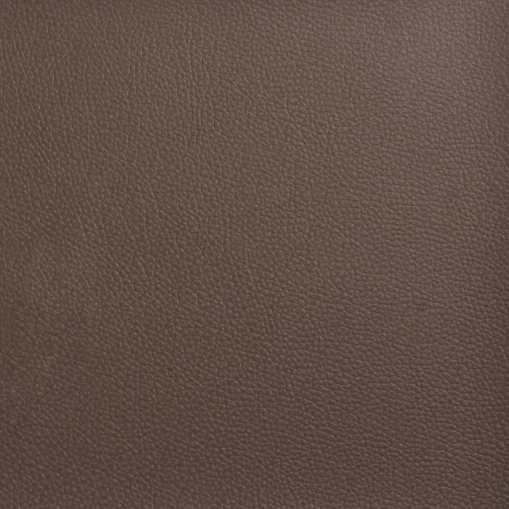 2 Piece Chesterfield Sofa Set Brown Faux Leather