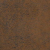 2 Piece Chesterfield Sofa Set Brown Faux Suede Leather - Close-Up Angle