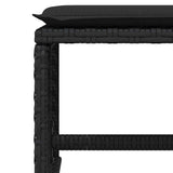 13 Piece Garden Dining Set with Cushions Black Poly Rattan - Extra Image
