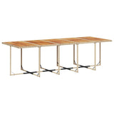 15 Piece Garden Dining Set with Cushions Beige Poly Rattan - Top-Down View