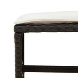 17 Piece Garden Dining Set with Cushions Black Poly Rattan - Extra Image
