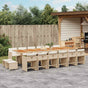 17 Piece Garden Dining Set with Cushions Beige Poly Rattan