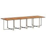 17 Piece Garden Dining Set with Cushions Grey Poly Rattan - Top-Down View