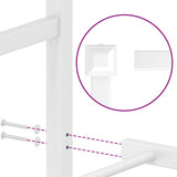Metal Bed Frame without Mattress with Headboard White 90x190 cm - Extra Image