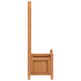 Planter with Trellis Brown Solid Wood Fir - 45-Degree Angle
