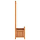 Planter with Trellis Brown Solid Wood Fir - 45-Degree Angle
