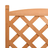 Planter with Trellis Brown 55x29.5x110 cm Solid Wood Fir