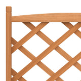 Planter with Trellis Brown Solid Wood Fir - Close-Up Angle
