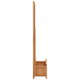 Planter with Trellis Brown Solid Wood Fir - 45-Degree Angle