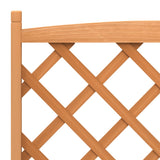 Planter with Trellis Brown Solid Wood Fir - Close-Up Angle