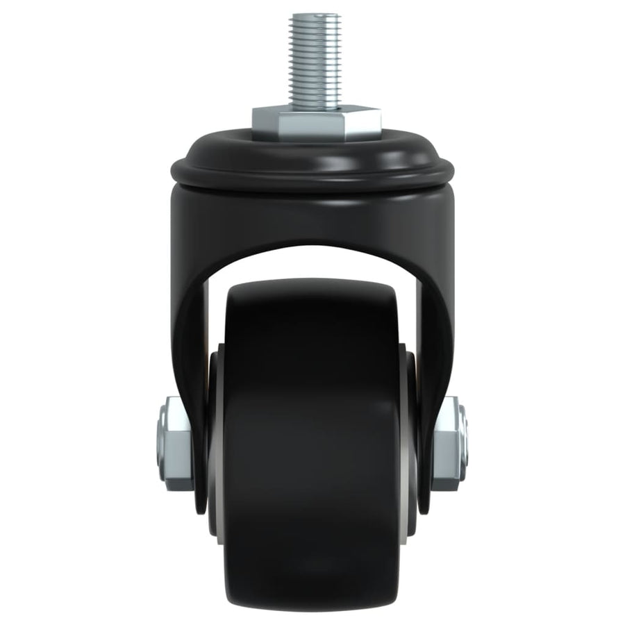 Caster Wheels 4 pcs Black 35 mm Iron