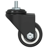 Caster Wheels 4 pcs Black 35 mm Iron - Extra Image