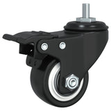 Caster Wheels 4 pcs Black 35 mm Iron - Extra Image