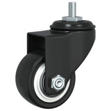 Caster Wheels 4 pcs Black 35 mm Iron - Extra Image