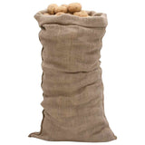 Jute Sacks 10 pcs 65x135 cm 100% Jute 220 gsm - Front View