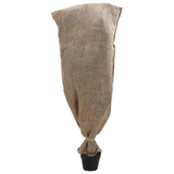 Jute Sacks 10 pcs 65x135 cm 100% Jute 220 gsm - Top-Down View