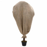 Jute Sacks 5 pcs 100x110 cm 100% Jute 220 gsm - Top-Down View