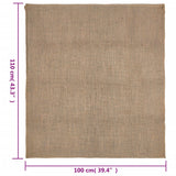 Jute Sacks 5 pcs 100x110 cm 100% Jute 220 gsm - Close-Up Angle