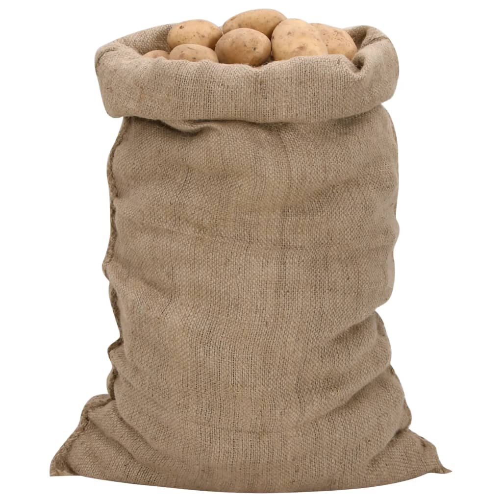 Jute Sacks 10 pcs 60x105 cm 100% Jute 340 gsm