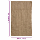 Jute Sacks 10 pcs 60x105 cm 100% Jute 340 gsm - Close-Up Angle