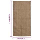Jute Sacks 10 pcs 65x135 cm 100% Jute 340 gsm - Close-Up Angle