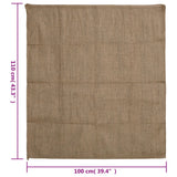 Jute Sacks 10 pcs 100x110 cm 100% Jute 340 gsm