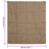 Jute Sacks 10 pcs 100x110 cm 100% Jute 340 gsm - Close-Up Angle