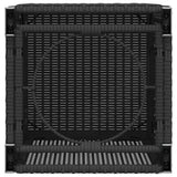 Propane Tank Cover Table Black 40x40x60 cm Poly Rattan