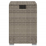Propane Tank Cover Table Grey 40x40x60 cm Poly Rattan