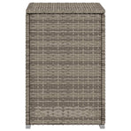 Propane Tank Cover Table Grey 40x40x60 cm Poly Rattan