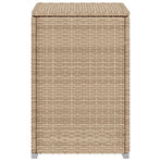 Propane Tank Cover Table Beige 40x40x60 cm Poly Rattan