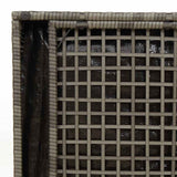 Cushion Box with Storage Grey 50 x 50 x 50 cm Poly Rattan - Extra Image
