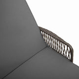Sun Lounger 3 pcs Poly Rattan Grey and Dark Grey - Extra Image