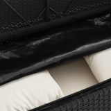 Garden Bench with Cushions Black Poly Rattan
