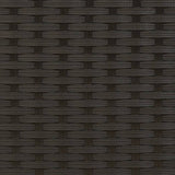 Garden Sofa 2-Seater with Stools Black Poly Rattan - Extra Image