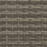 Double Sun Lounger with Canopy and Cushions Grey Poly Rattan - Extra Image