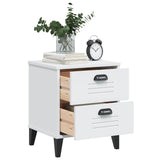 Bedside Cabinet VIKEN White Engineered Wood - Top-Down View