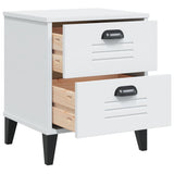 Bedside Cabinet VIKEN White Engineered Wood - 45-Degree Angle