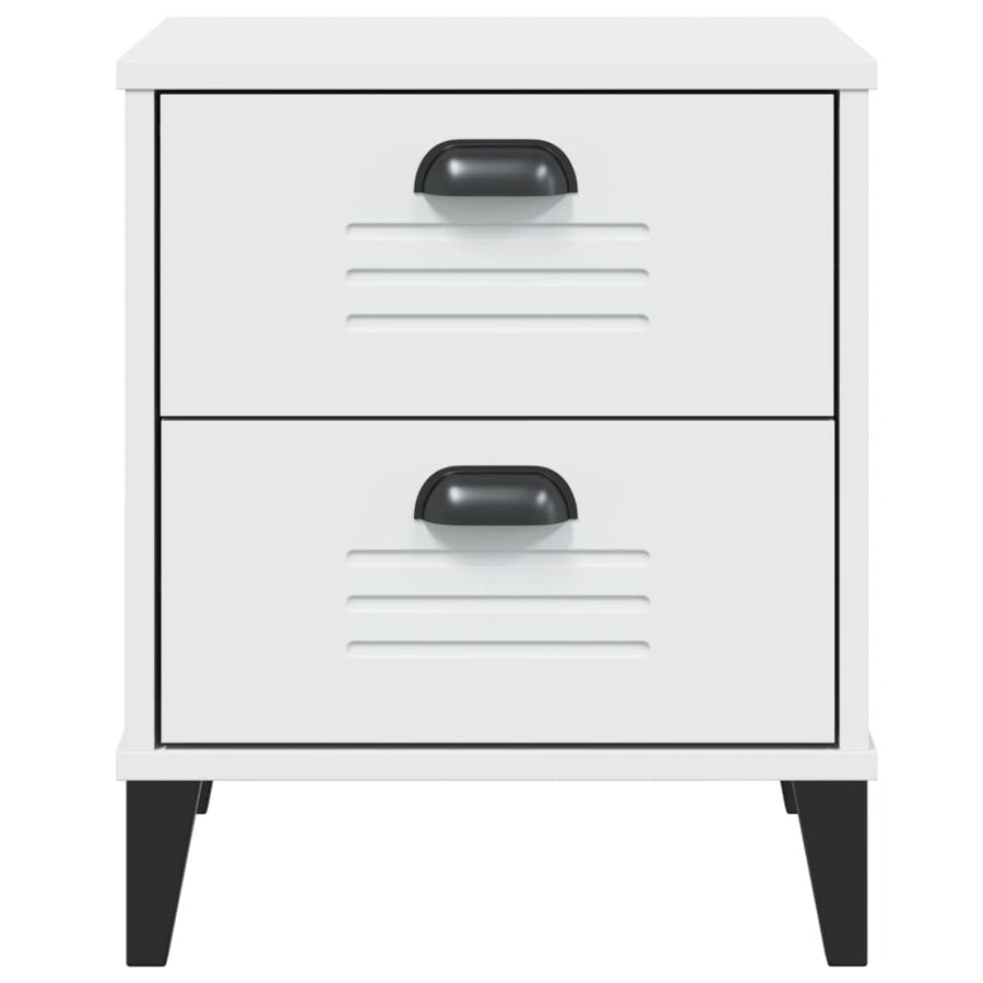 Bedside Cabinet VIKEN White Engineered Wood