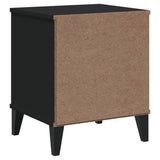 Bedside Cabinet VIKEN Black Engineered Wood - Low Angle