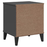 Bedside Cabinet VIKEN Anthracite Grey Engineered Wood - Low Angle