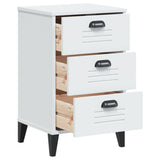 Bedside Cabinet VIKEN White Engineered Wood - 45-Degree Angle