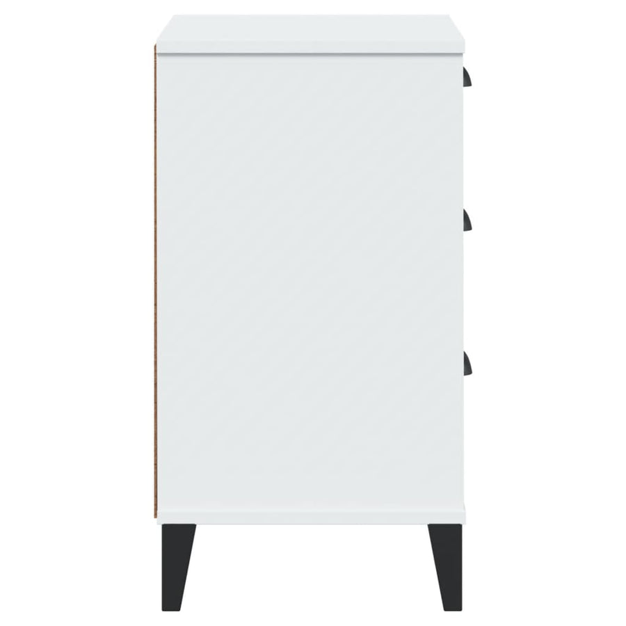 Bedside Cabinet VIKEN White Engineered Wood
