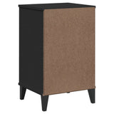 Bedside Cabinet VIKEN Black Engineered Wood - Low Angle