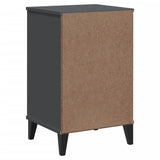 Bedside Cabinet VIKEN Anthracite Grey Engineered Wood - Low Angle