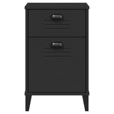 Bedside Cabinet VIKEN Black Engineered Wood